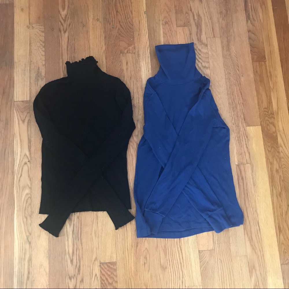 zara black knit turtleneck + Ralph Lauren  bundle
